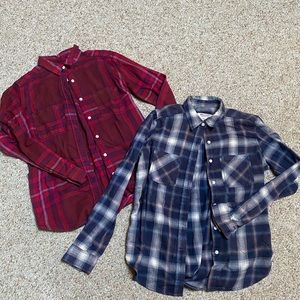TWO Mossimo Supply Co Flannels